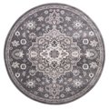 Concord Global 5 ft. 3 in. Lara Center Medallion Round - Grey 45560